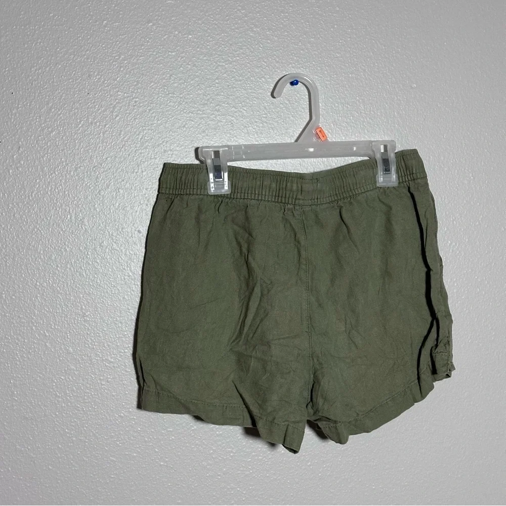 Old Navy Girl Kids Olive‎ Green Functional Drawstring Pull On Shorts size XL